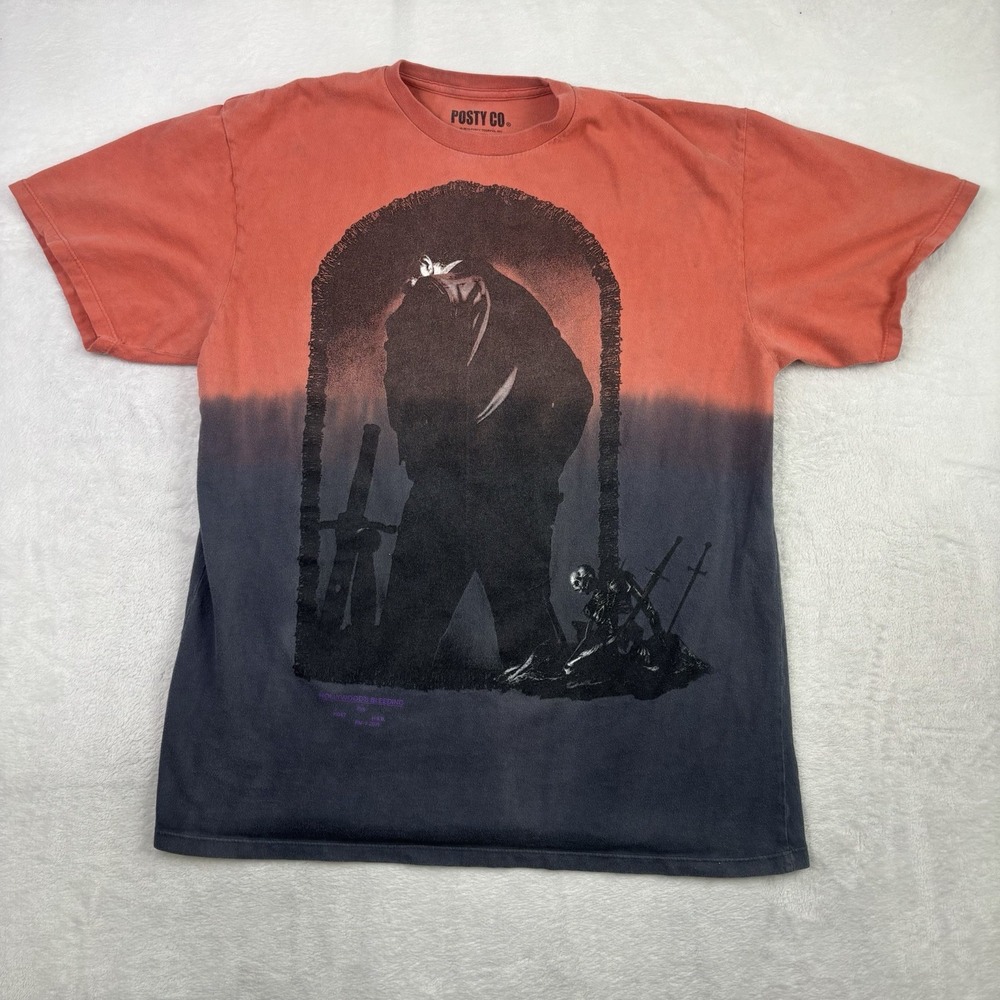 Posty Co Post Malone Hollywood's Bleeding Graphic Short Sleeve Shirt Men's XL